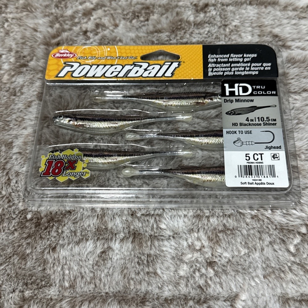 Berkley PowerBait Drip Minnow - 4 Inch - Black Nose Shiner